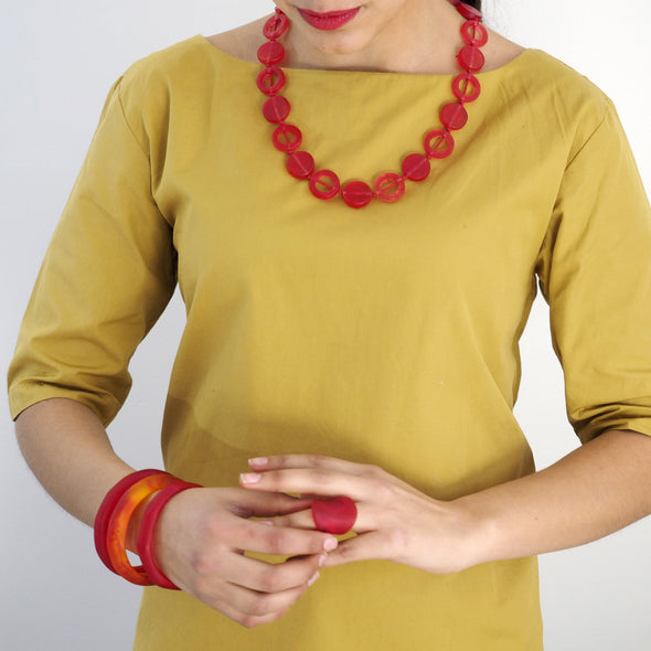 Pilgrim Short Resin Necklace - Polka Luka Resin Jewellery