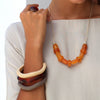 Santorini Single Resin Bangle - Polka Luka Resin Jewellery