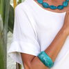 Island Resin Bangle - Polka Luka Resin Jewellery
