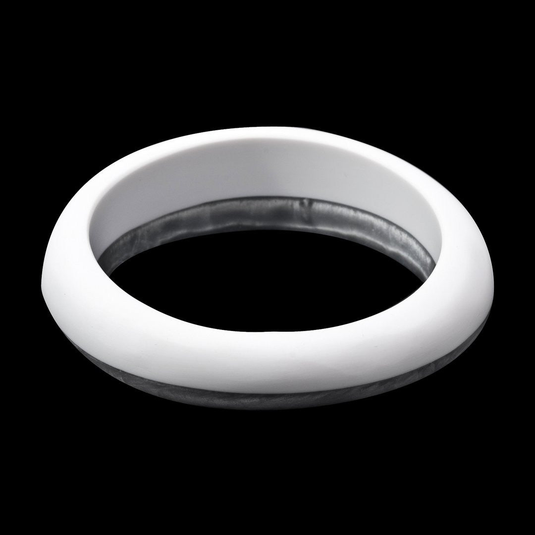 'Hinterland' Two Tone Bangle- 'TriBeCa' range - Polka Luka Resin Jewellery