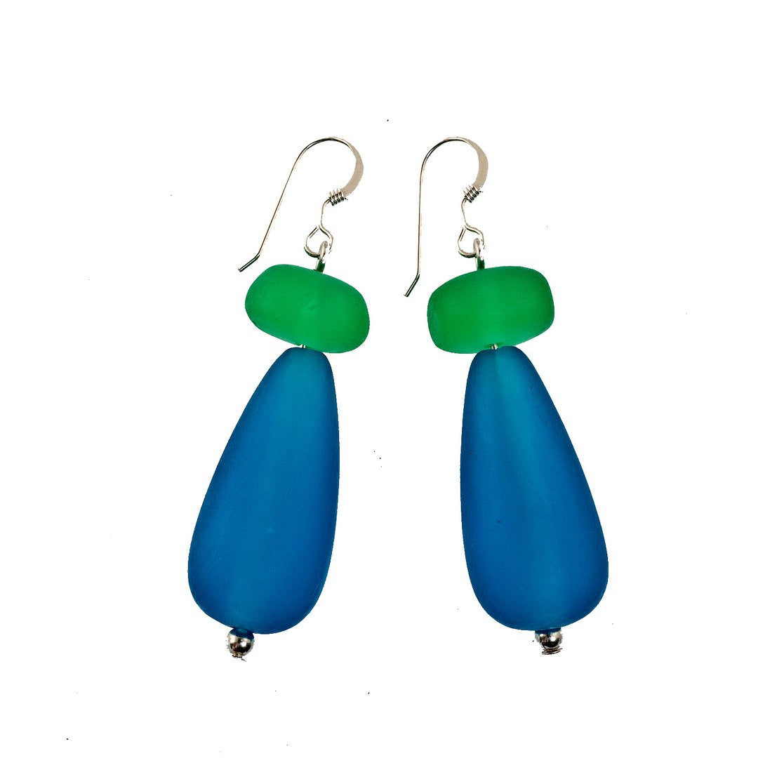 'Tribeca' Resin Earrings - Polka Luka Resin Jewellery