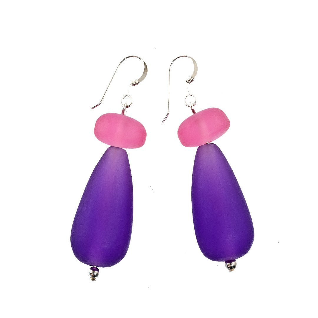'Tribeca' Resin Earrings - Polka Luka Resin Jewellery