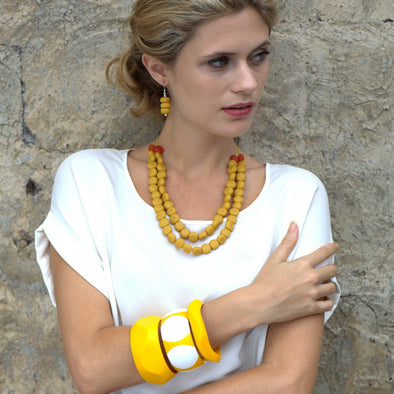 'Manhattan' Resin Bangle - Polka Luka Resin Jewellery