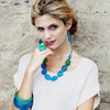 'Metropolis' Short Resin Necklace - Polka Luka Resin Jewellery
