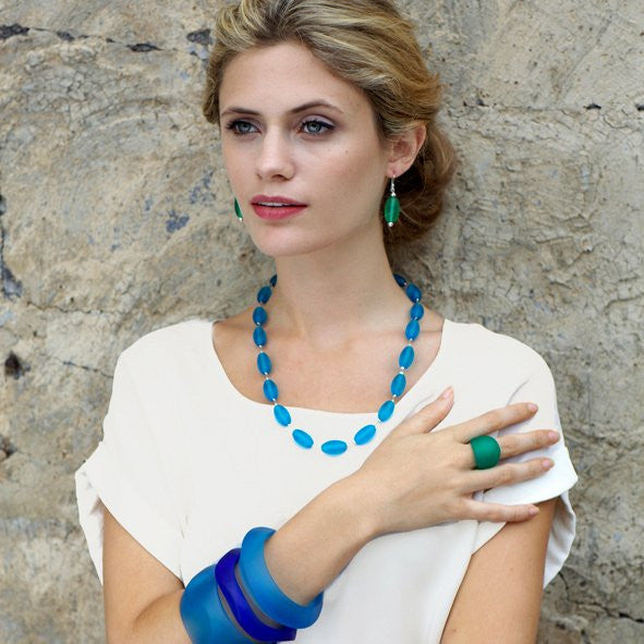 'Marais' Resin Necklace - Polka Luka Resin Jewellery