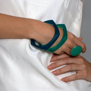 Tribeca Double Bangle Set - Polka Luka Resin Jewellery