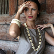 'Mekong' Long Resin Necklace - Polka Luka Resin Jewellery