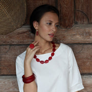 'Mekong' Short Resin Necklace - Polka Luka Resin Jewellery