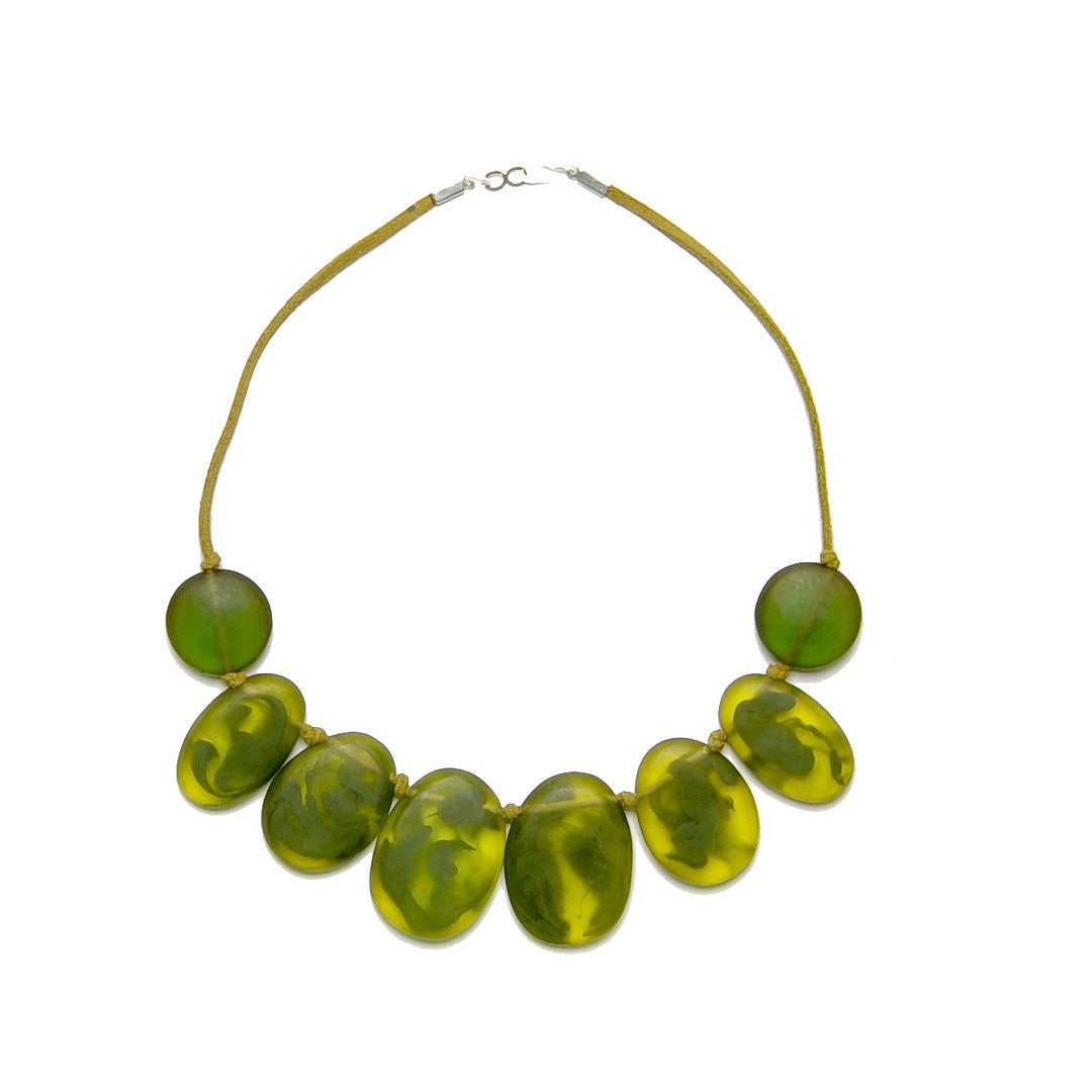'Into the Waves' Necklace - Polka Luka Resin Jewellery
