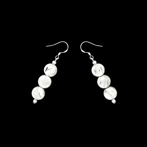 Silk Road Triple Earrings - Polka Luka Resin Jewellery