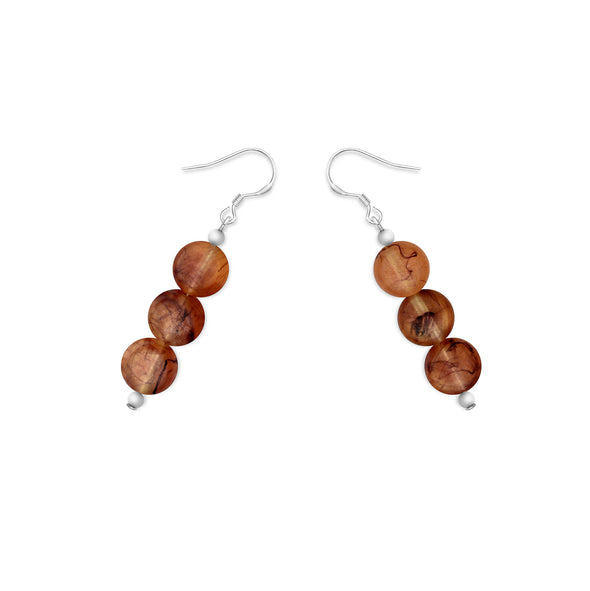 Silk Road Triple Earrings - Polka Luka Resin Jewellery