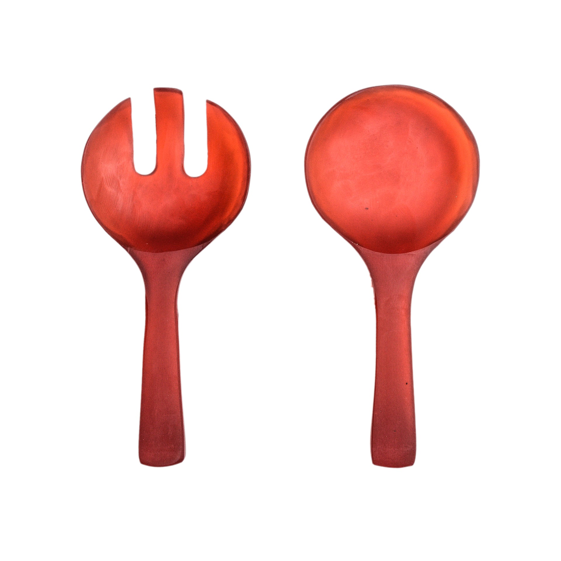 Resin Salad Servers- Short - Polka Luka Resin Jewellery