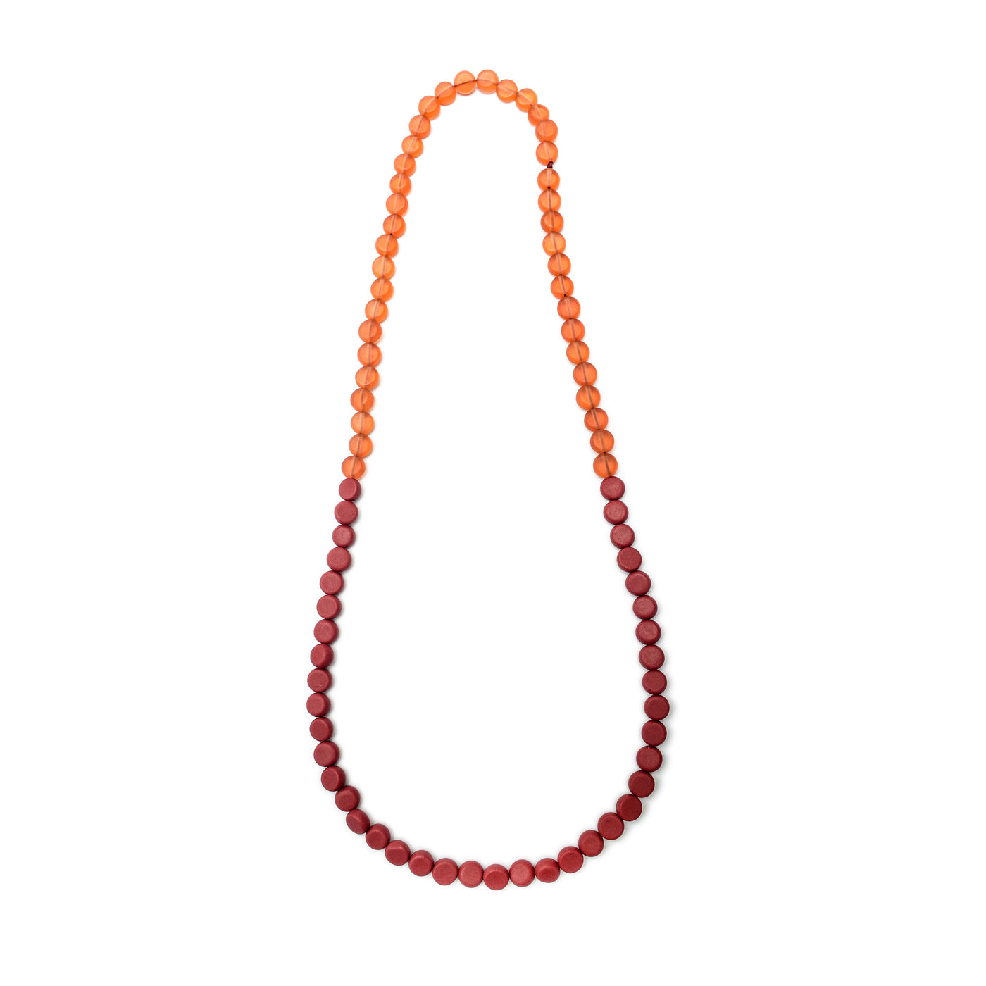 Long online red necklace