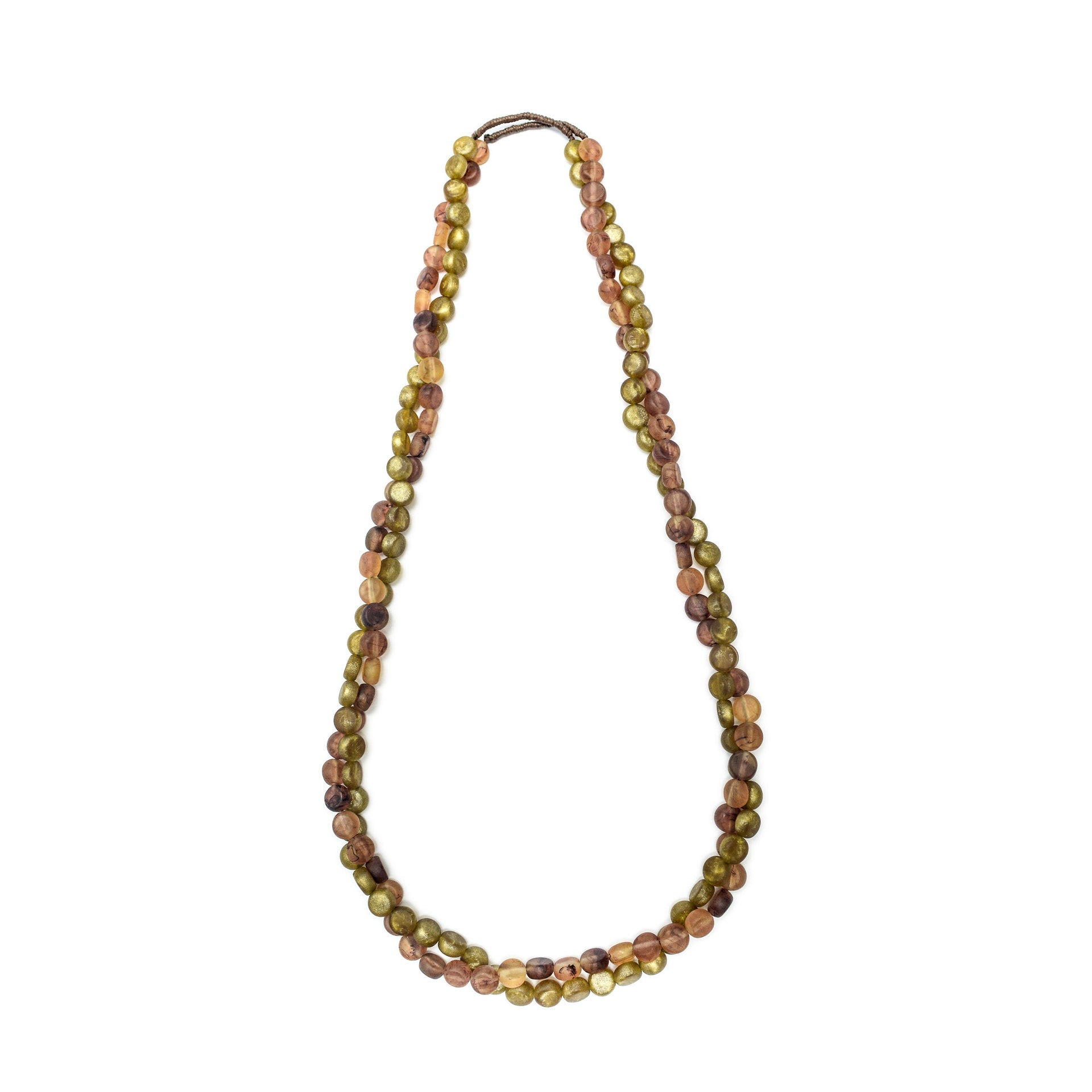 Silk Road Long Double Necklace - Polka Luka Resin Jewellery