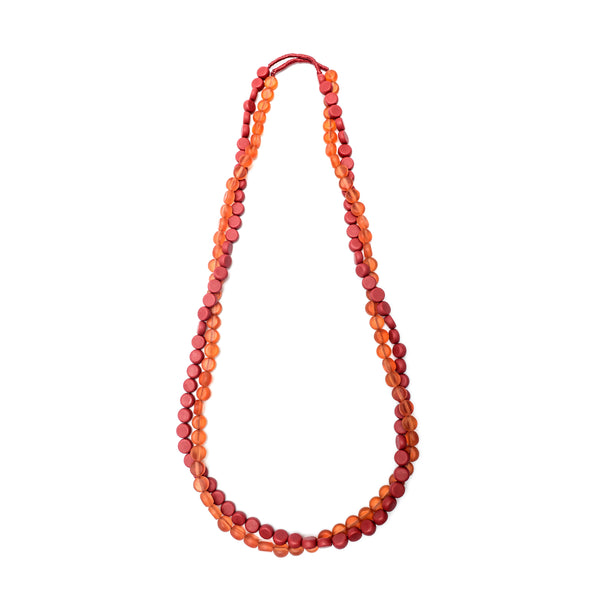 Silk Road Long Double Necklace - Polka Luka Resin Jewellery