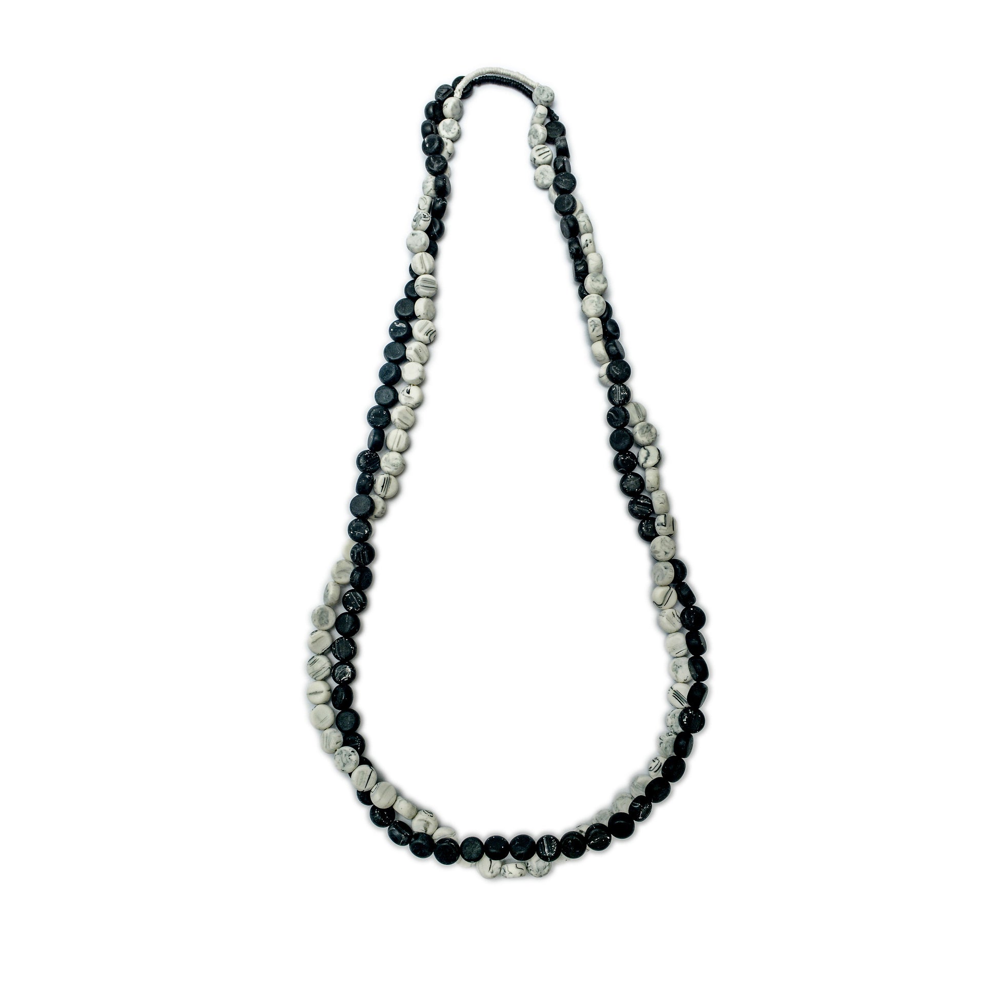 Silk Road Long Double Necklace - Polka Luka Resin Jewellery