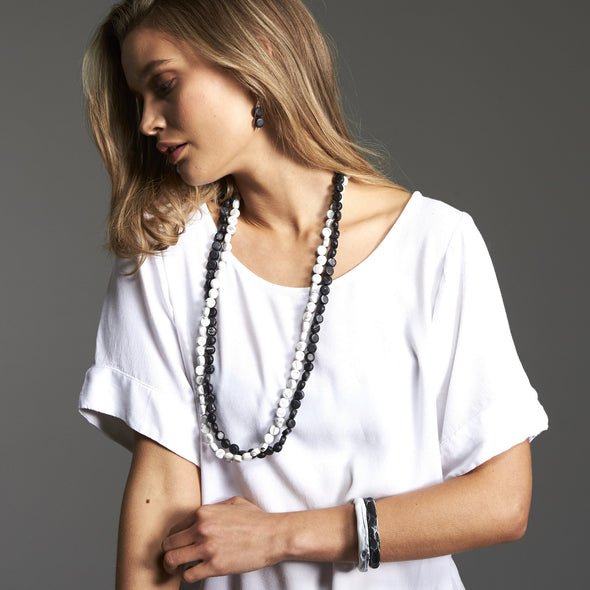 Wanderlust Double Bangle Set - Polka Luka Resin Jewellery
