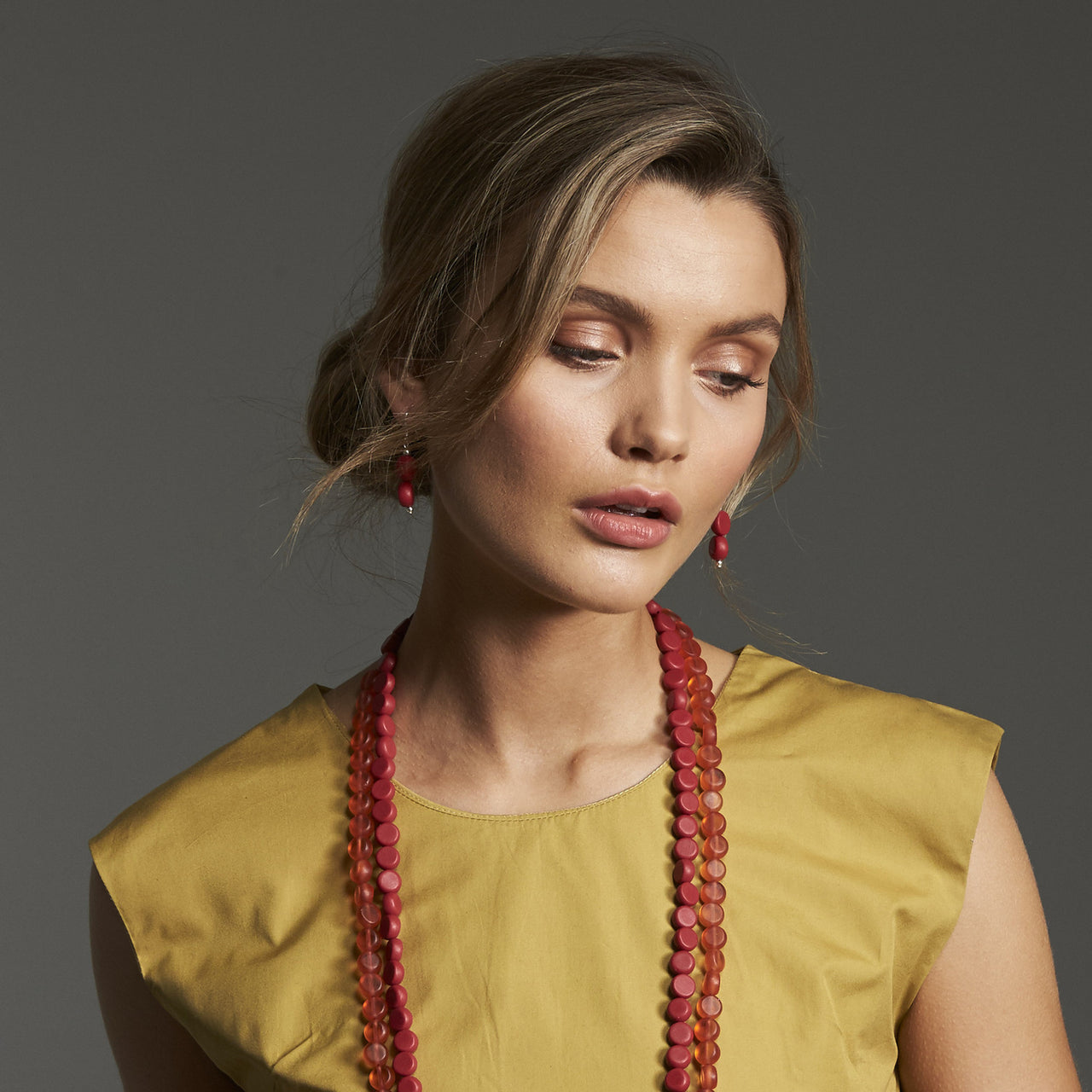 Silk Road Double Earrings - Polka Luka Resin Jewellery