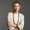 Silk Road Long Double Necklace - Polka Luka Resin Jewellery