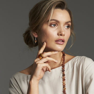 Silk Road Single Earrings - Polka Luka Resin Jewellery