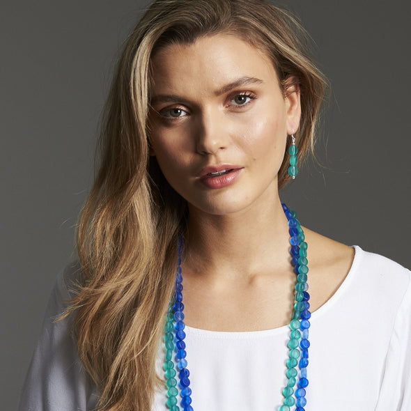 Silk Road Triple Earrings - Polka Luka Resin Jewellery
