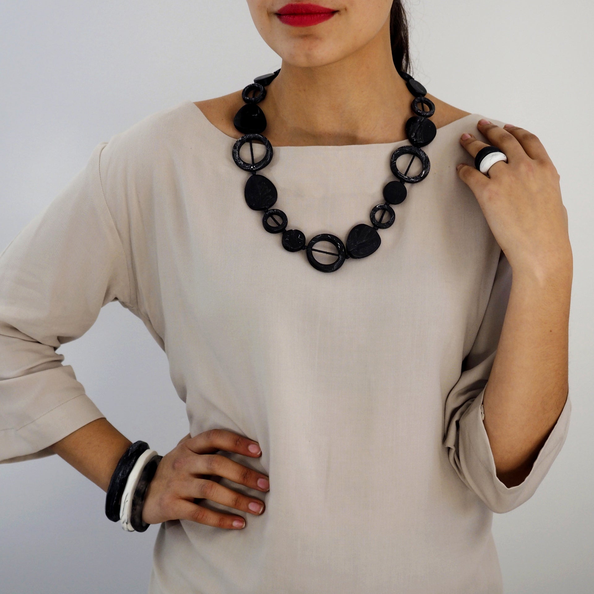 Tangier Short Resin Necklace - Polka Luka Resin Jewellery