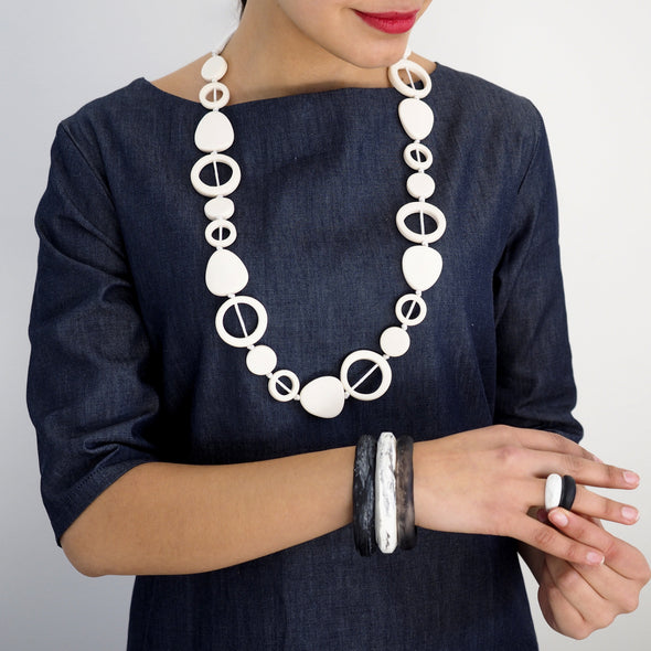 The Traveller Triple Bangle Set - Polka Luka Resin Jewellery