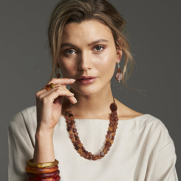 The Traveller Earrings - Polka Luka Resin Jewellery