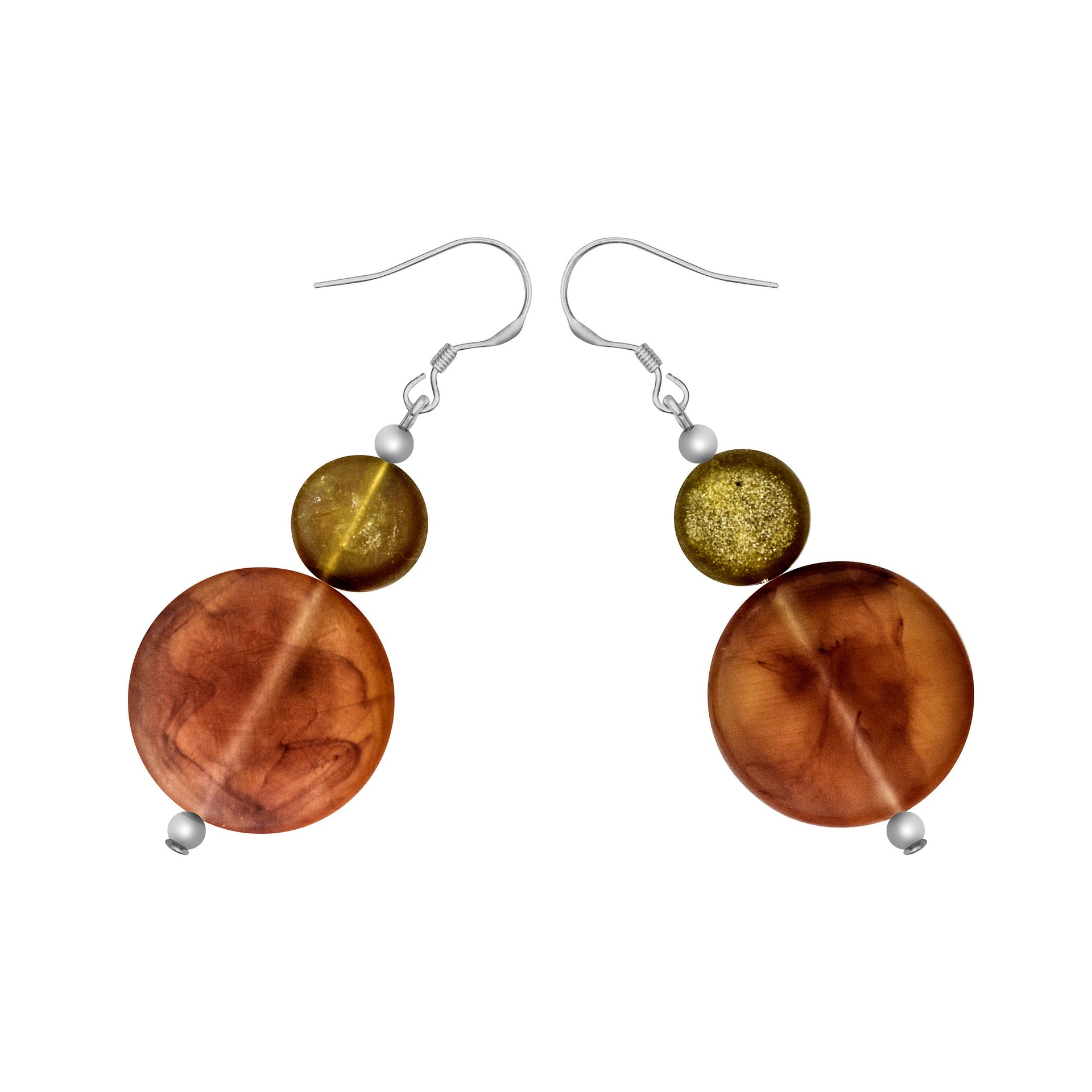 The Traveller Earrings - Polka Luka Resin Jewellery