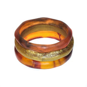 The Traveller Triple Bangle Set - Polka Luka Resin Jewellery