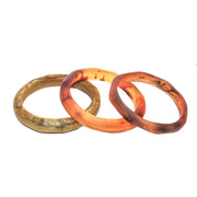 The Traveller Triple Bangle Set - Polka Luka Resin Jewellery