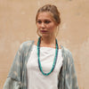 Edo Double Strand Wood Necklace - Polka Luka Resin Jewellery