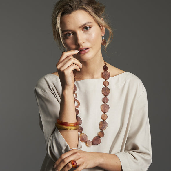 Wanderlust Double Bangle Set - Polka Luka Resin Jewellery