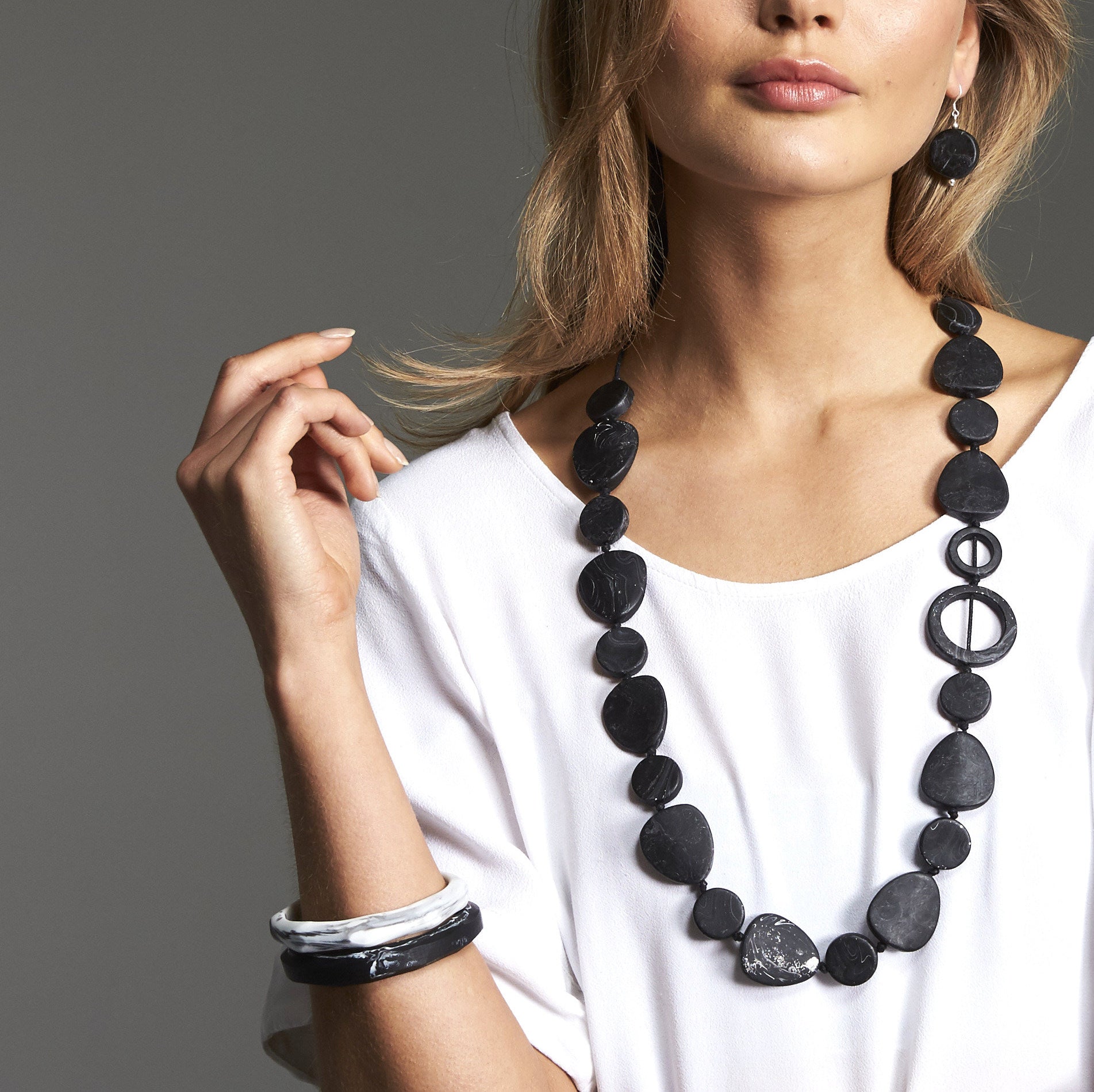 Wanderlust Double Bangle Set - Polka Luka Resin Jewellery