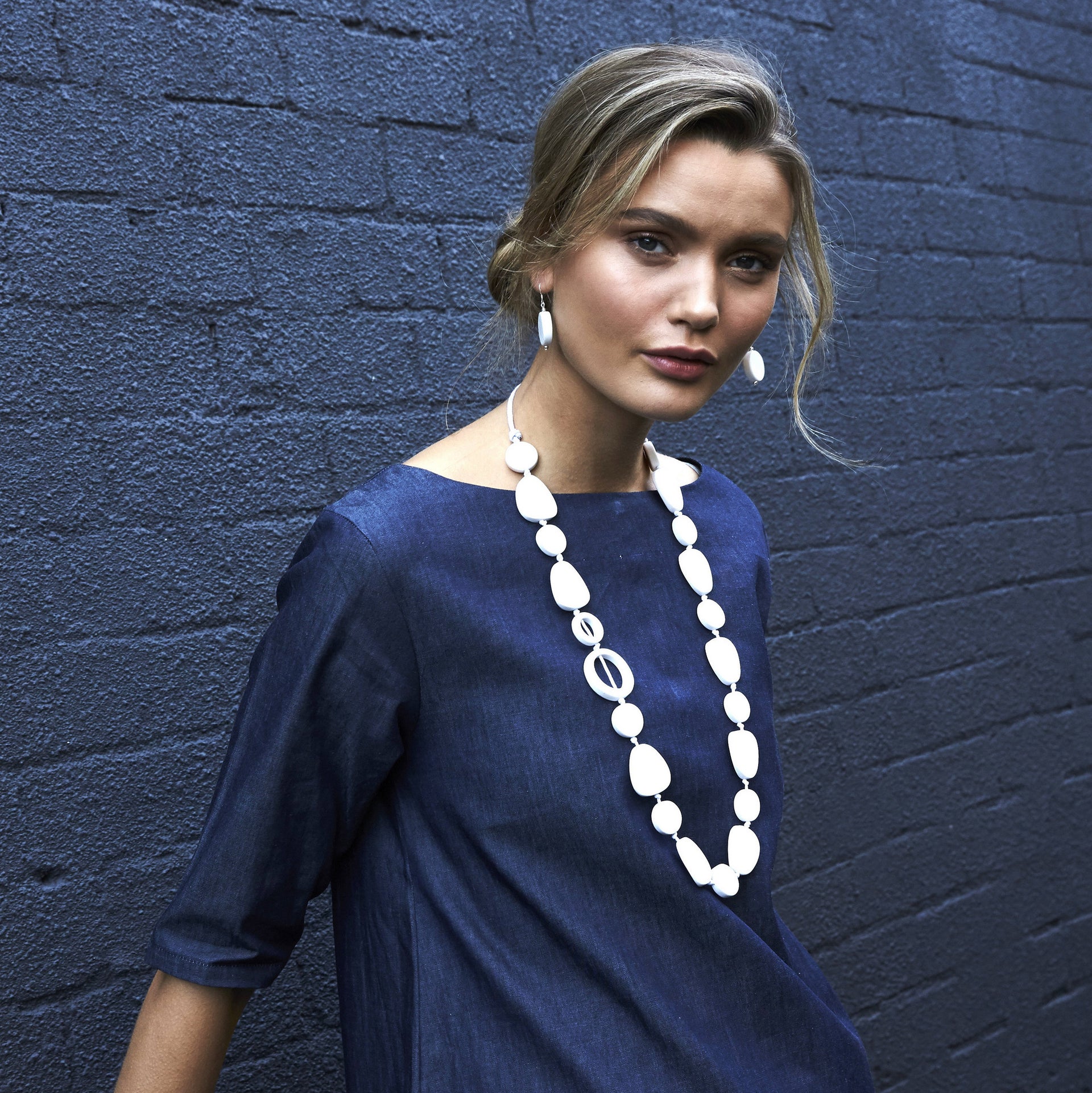 Wanderlust Long Resin Necklace - Polka Luka Resin Jewellery