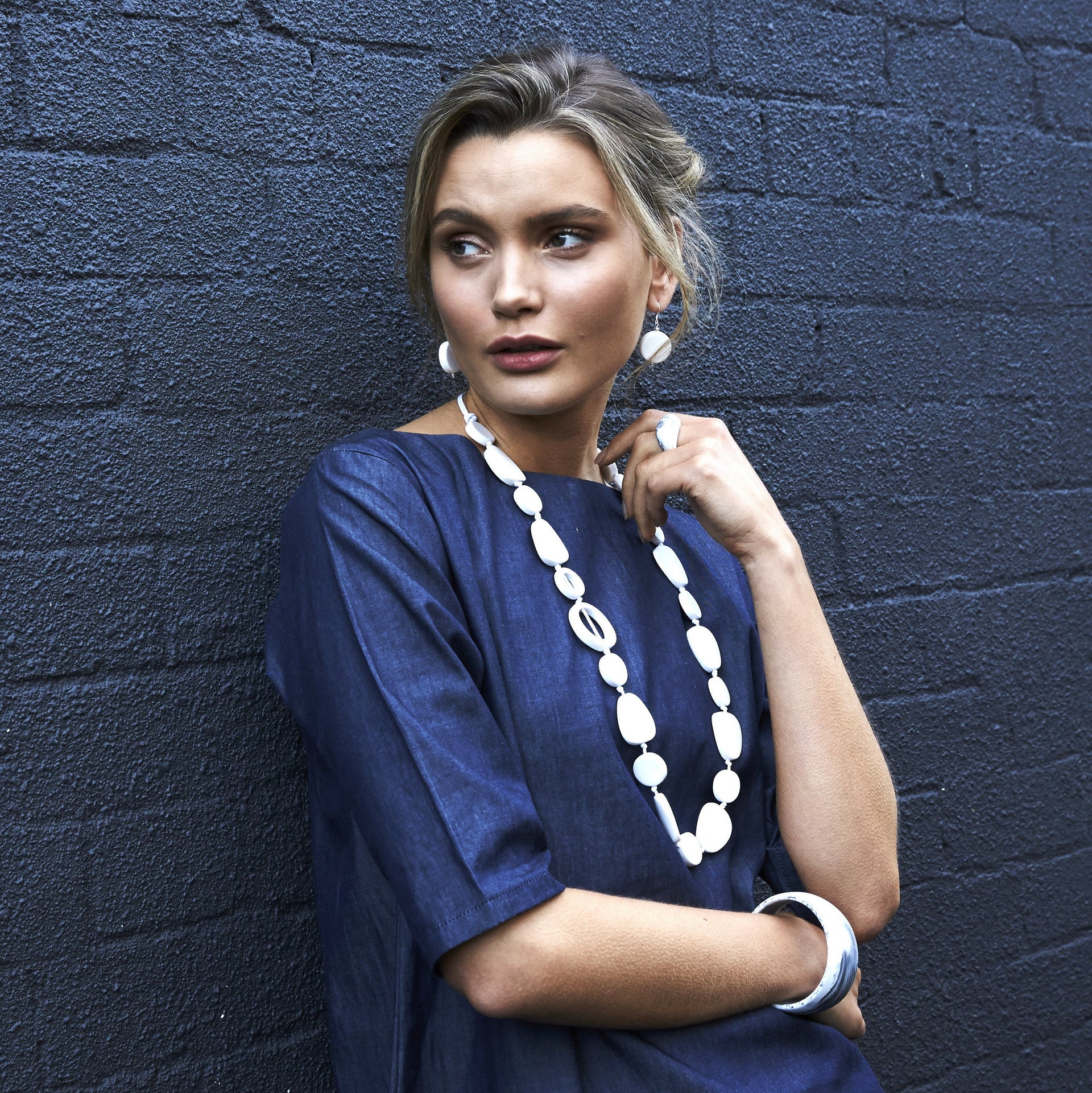 Wanderlust Long Resin Necklace - Polka Luka Resin Jewellery