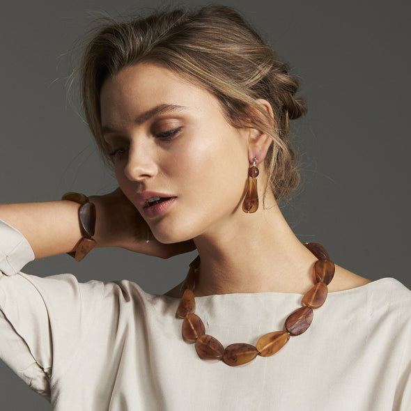 Wayfarer Earrings - Polka Luka Resin Jewellery