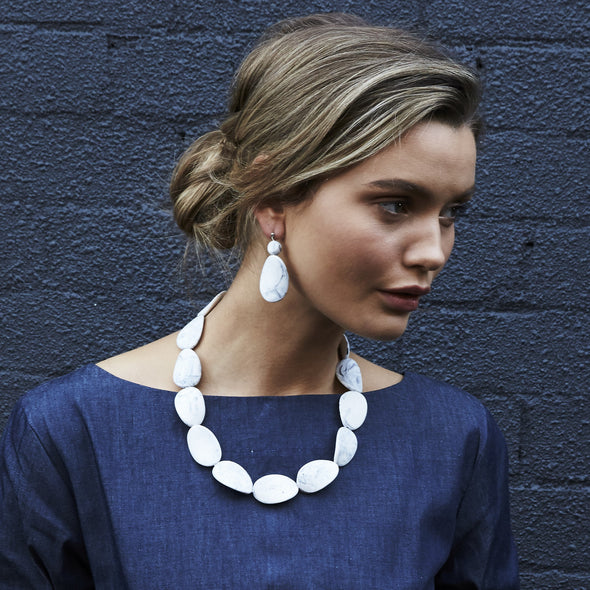 Wayfarer Earrings - Polka Luka Resin Jewellery