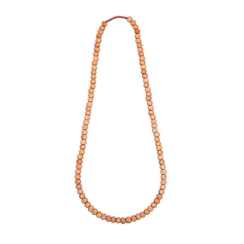 Edo Single Strand Wood Necklace - Polka Luka Resin Jewellery