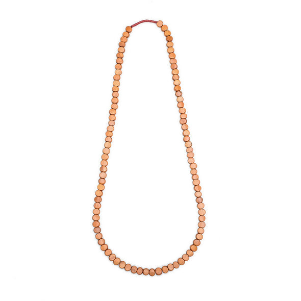 Edo Single Strand Wood Necklace - Polka Luka Resin Jewellery