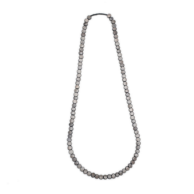 Edo Single Strand Wood Necklace - Polka Luka Resin Jewellery