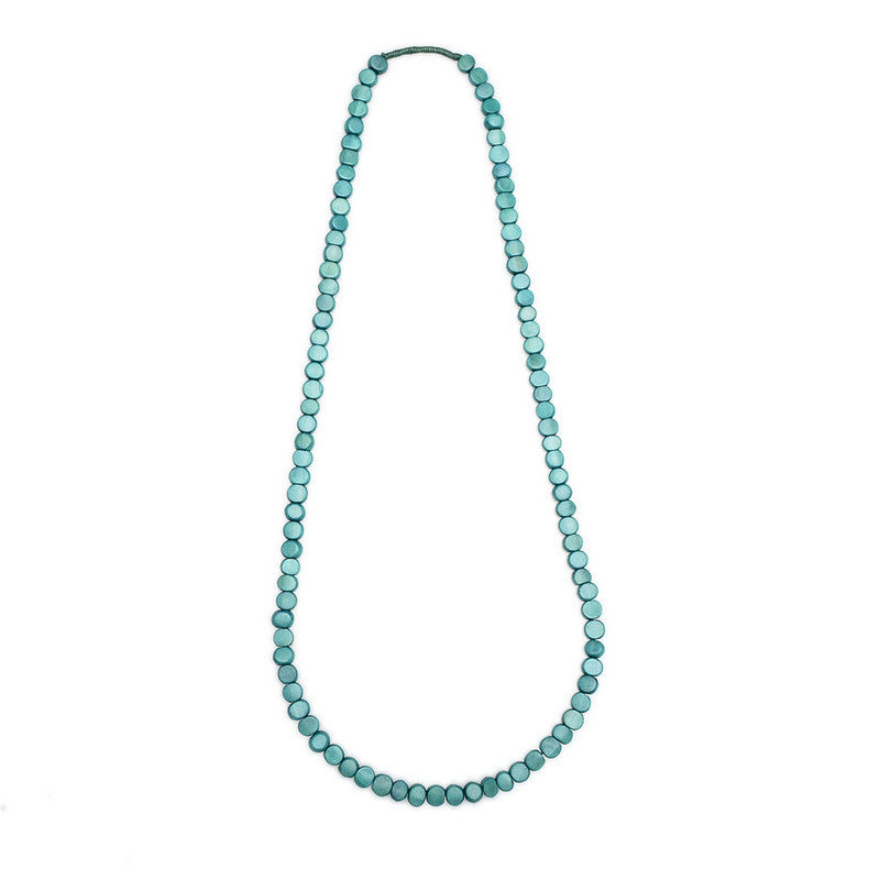 Edo Single Strand Wood Necklace - Polka Luka Resin Jewellery
