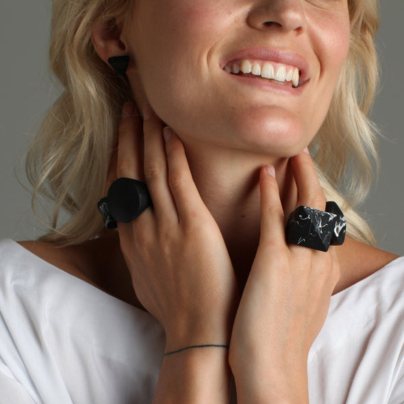 'Interstellar' resin Stud - Polka Luka Resin Jewellery