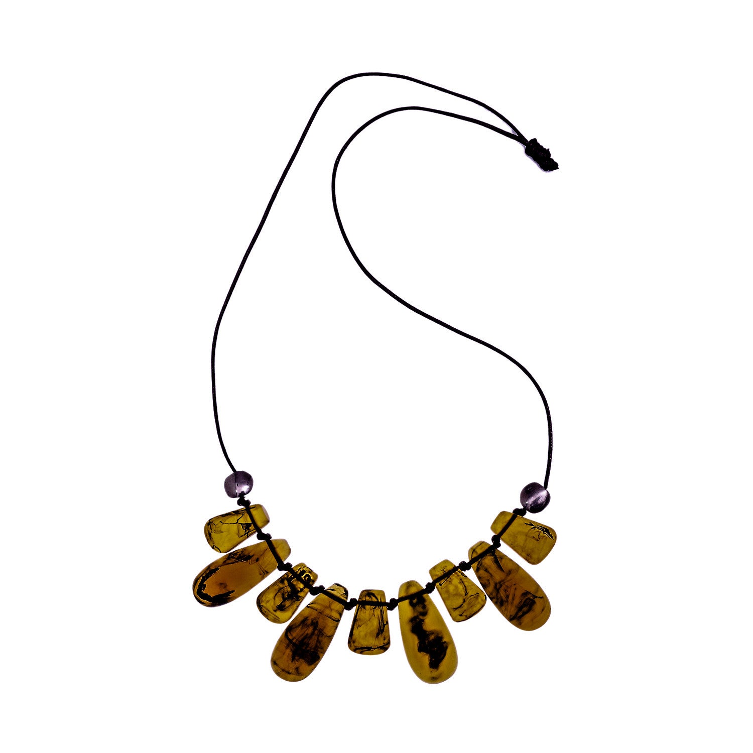 'In Bloom'- Adjustable Resin Pendant - Polka Luka Resin Jewellery