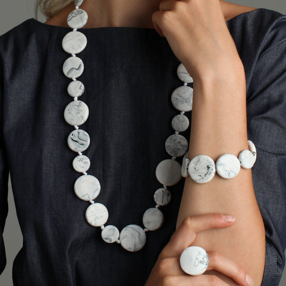 'Luna' Resin Bracelet - Polka Luka Resin Jewellery