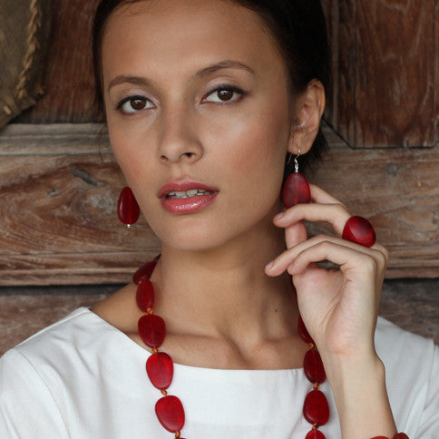 'Mekong' Resin Earrings - Polka Luka Resin Jewellery