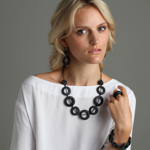'The Planets' Short Resin Necklace - Polka Luka Resin Jewellery