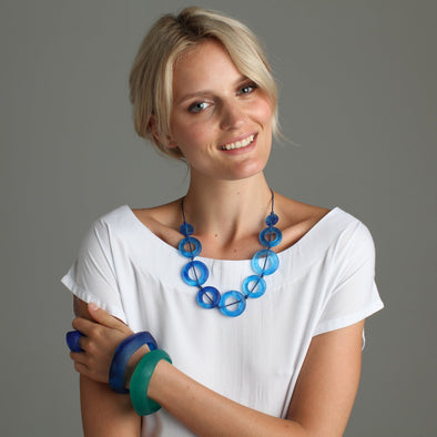 'The Planets' Short Resin Necklace - Polka Luka Resin Jewellery