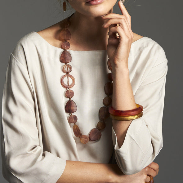 Pilgrim Double Bangle Set - Polka Luka Resin Jewellery