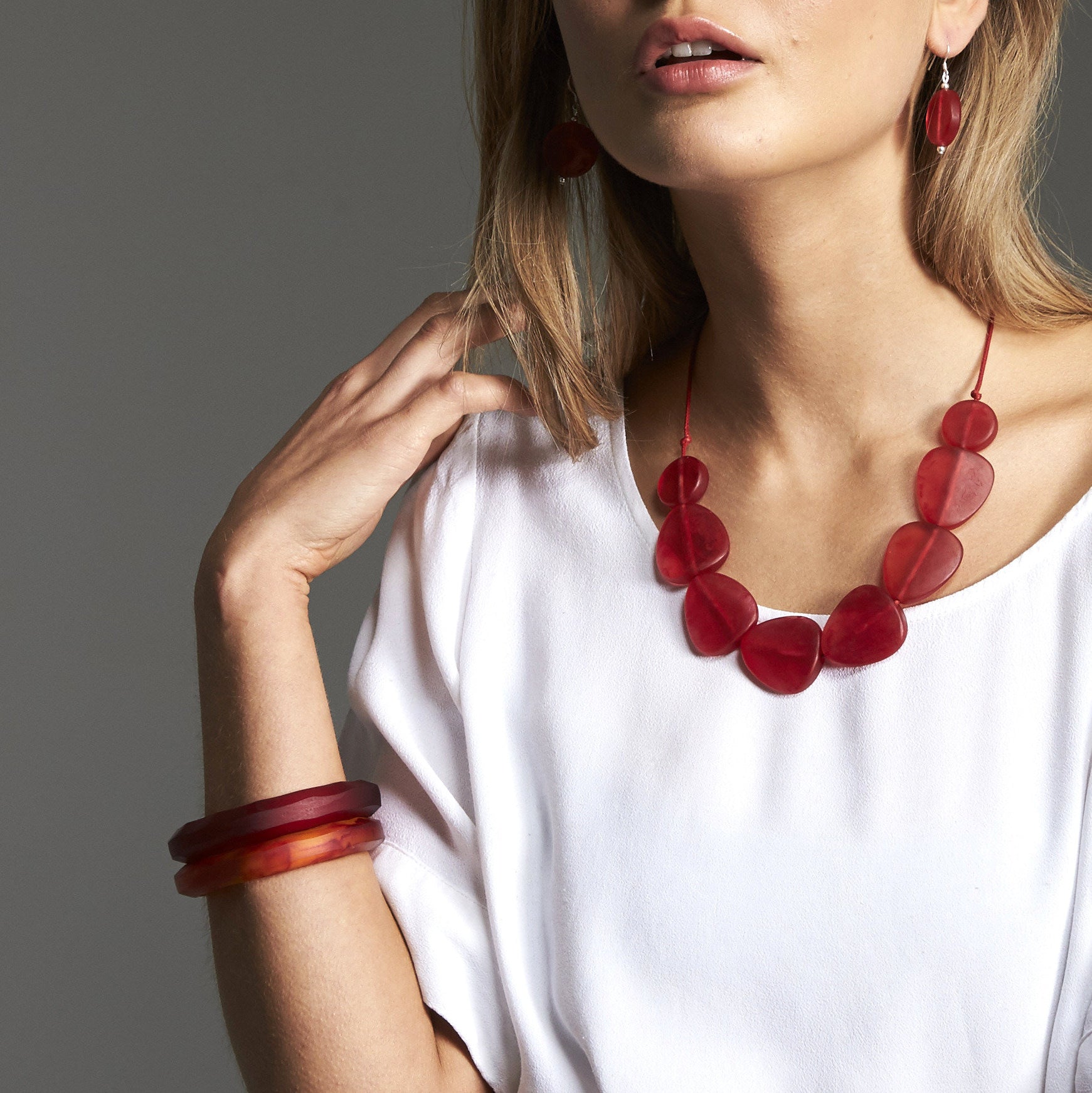 Pilgrim Double Bangle Set - Polka Luka Resin Jewellery